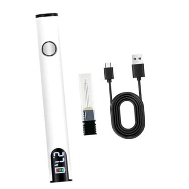 Imagem de oshhni Kit de ferro de solda USB recarregável mini atualizado portátil sem fio caneta de solda bateria caneta para reparo eletrônico faça você mesmo, Branco