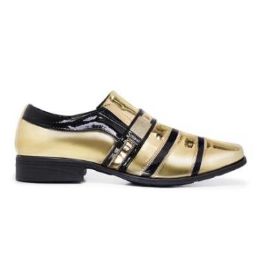 Imagem de Sapato Social Masculino Bico Fino Com Fivela Verniz-Masculino