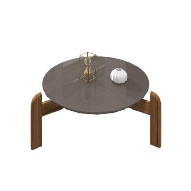 Imagem de Mesa De Centro Redonda Lizz - JM3 - JM3 MÓVEIS, Cinza/Perola