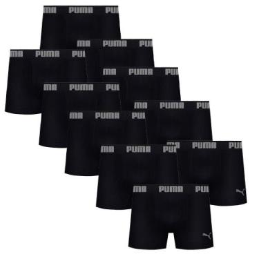 Imagem de 10 Cuecas Boxer Box Sem Costura Masculina Adulta Microfibra - Selene, 
