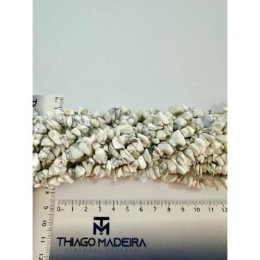 Imagem de Fio de Cascalho Howlita - 80cm com Aproximadamente 190 Pedras Naturais