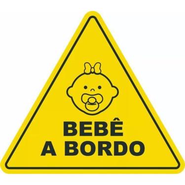 Imagem de Adesivo De Carro Bebê A Bordo Menina Externo