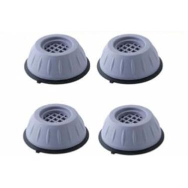 Imagem de Kit 4 Pé Lava E Seca Secadora Geladeira Anti Vibração Fogão Máquina Lavar Frontal Nivelador 4 Peças