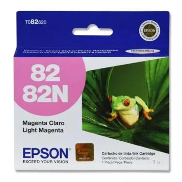 Imagem de Cartucho Epson 82n Original T082620 Magenta Claro | R270 | R290 | Rx590 | Rx610
