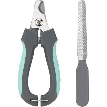 Imagem de Cortador de Unha para Pet com Lixa Kit de Cortador e Lixa 12 cm Cachorro e Gato Higiene Pet (Azul)