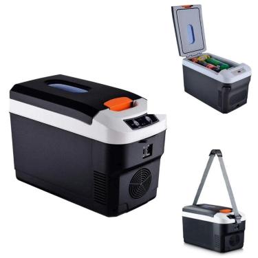 Imagem de Cooler Eletrico Completo 12v 220v Mini Geladeira Frigobar Portatil 10l Casa Carro Aquece Resfria Refrigerador 2 Em 1