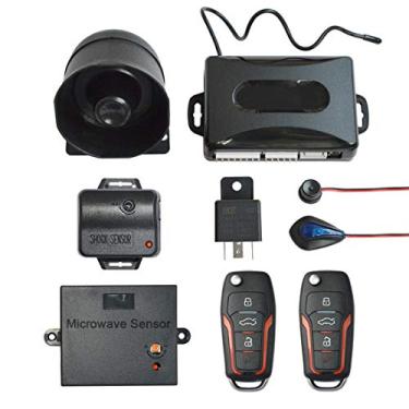 Imagem de BANVIE Alarme de segurança de carro 1 Way e sistema de entrada sem chave