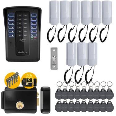 Imagem de Kit Porteiro Coletivo Collective 12 C/ 9 Pontos Intelbras