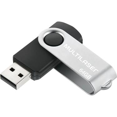 Imagem de Pen Drive 64GB Multilaser Twist Preto