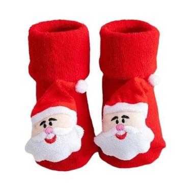 Imagem de Meias de Natal para Crianças - Algodão, Engrossadas e com Estampa Dive