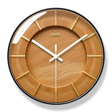 Imagem de Relógio de parede moderno minimalista de 30 cm de plástico com design 