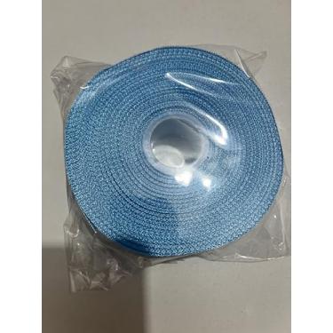 Imagem de ZHIAXTON Fita azul clara de 2,5 cm, fita de cetim azul de face única de 60 metros para embrulho de presente, buquê de flores, laços artesanais, guirlanda de rosas, artesanato, aniversário, chá de bebê