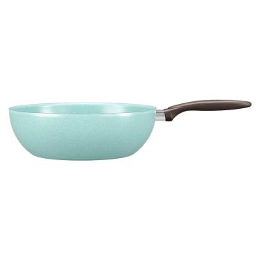 Imagem de Panela Wok Brinox Suprema Ceramic Life Antiaderente 4,1L 28cm Verde