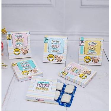 Imagem de Lembrancinha para Clientes 15 Caixinhas para 4 Chicletes - Pegue e Monte
