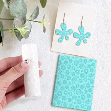 Imagem de Rolo de textura de argila de polímero, rolo de argila de polímero para fazer brincos, funciona com cortadores