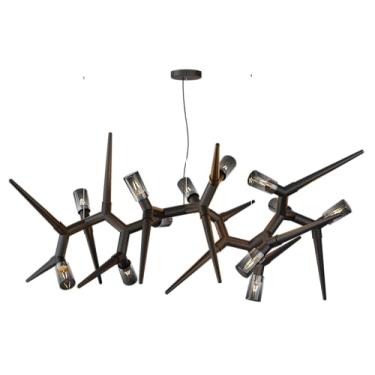 Imagem de Pendente Sirius Preto 5W E14 - Ferro + Vidro Ref:1409