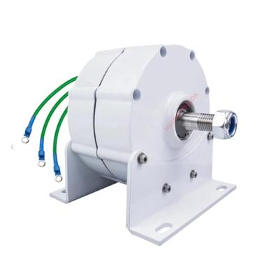 Imagem de HUIZHITENGDA Gerador de Turbina Eólica de Íman Permanente Sem Redutor 10000W Trifásico com Base 12V-220V Alternador AC de Arranque em Baixa Velocidade, Adequado para Geradores Eólicos/Hídricos,48v