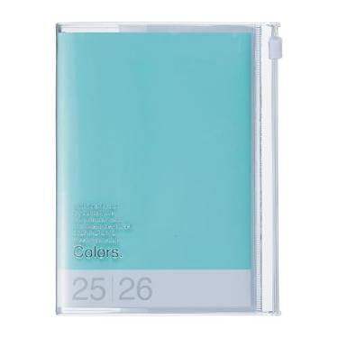 Imagem de MARK'STYLE Agenda vertical semanal A6 de 16 meses (setembro de 2025 a dezembro de 2026) com capa de PVC transparente macia, recarregável, com bolso, para organização e planejamento diário (menta)