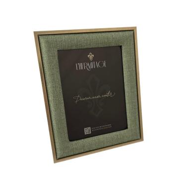 Imagem de Porta Retrato Mdf - Linho Verde - Dourado 15 X 20cm