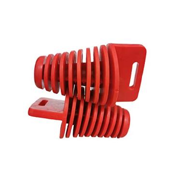 Imagem de Tampão de lavagem silenciador de escapamento de tubo de cauda silenciador adequado para a maioria das aplicações quadriciclo de motocicleta (embalagem com 2) vermelho