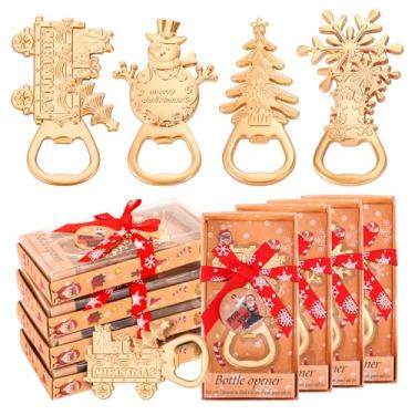 Imagem de Abridores de garrafas com tema natalino de 24 peças - lembrancinhas de festa exclusivas e presentes para convidados, ideais para casamentos, chás de panela ou chás de bebê - embalados individualmente