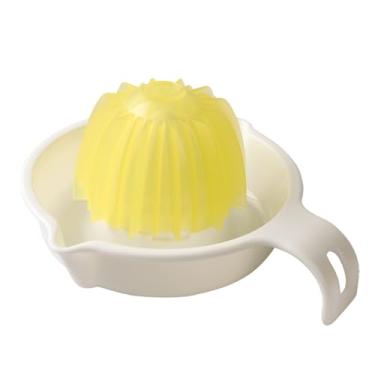 Imagem de MXY Espremedor manual japonês, cítrico, limão, laranja, toranja, espremedor de frutas, prensa de limão, espremedor manual manual com tigela, 2 cabeças de suco diferentes