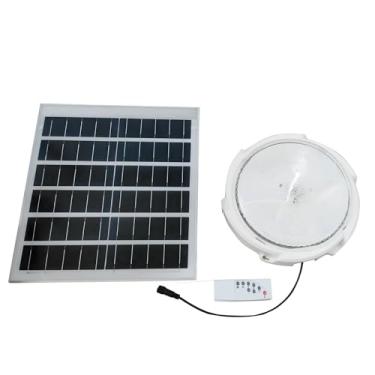 Imagem de Luz de teto solar com controle remoto, lâmpada solar LED 1500W para uso interno e externo