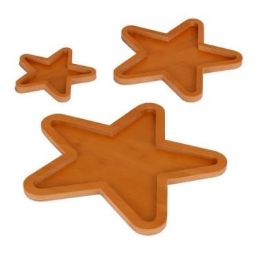 Imagem de Kit 3 Petisqueiras em MDF Estrela Natalina