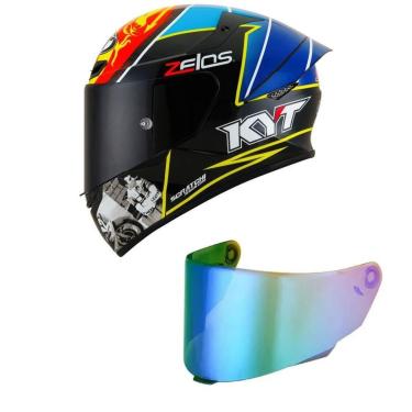 Imagem de Capacete KYT TT Course Xavier Simeon Endurance Mais Viseira Camaleão-Feminino