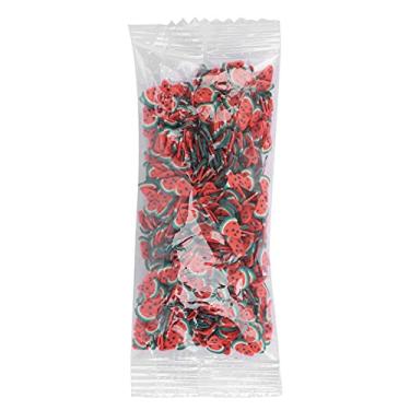 Imagem de Fatias de arte em unhas em formato de frutas, argila de polímero, decorações de manicure diy para arte em unhas, joias de resina, brilho labial, capa de telefone, óculos, arte (melancia triangular)