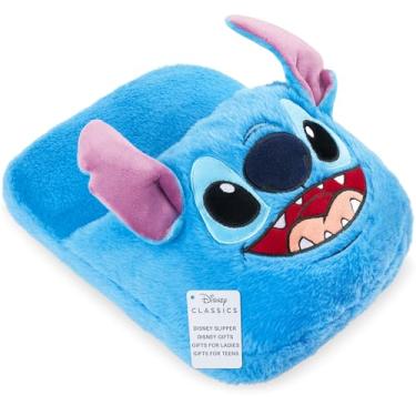 Imagem de Get Trend Disney Stitch Aquecedor de Pés Sem Energia, Chinelos de Pelúcia Engraçados Mulheres, Almofada de Calor Contra Pés e Dedos Frios, Presentes para Mulheres e Adolescentes (Costura Azul)