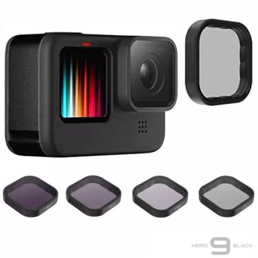 Imagem de Kit de Filtros CPL e ND 8/16/32 para GoPro 9, 10 e 11 - Telesin
