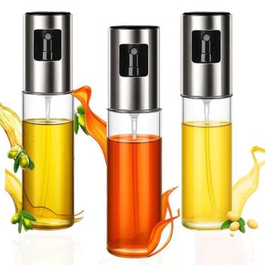 Imagem de Kit 3 Spray Borrifador Pulverizador de Azeite Vinagre Óleo 100ml em Vi