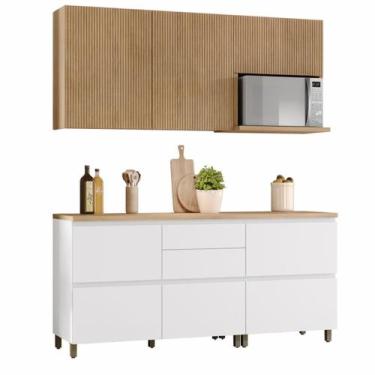 Imagem de Armário De Cozinha Completa 100% MDF 7 Portas 5 Gavetas Raissa Nesher,