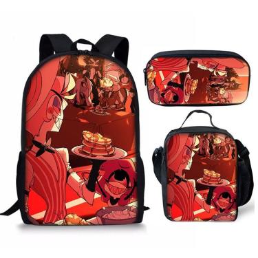 Imagem de Conjunto de mochilas Hazbins Hotels Charlies Morningstars Anime School