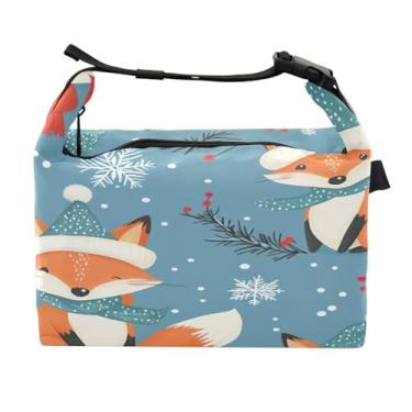 Imagem de STAYTOP Lancheira fofa de raposa com fivela, lancheira isolada para meninos e meninas, lancheira térmica para trabalho escolar