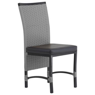 Imagem de Cadeira Corda Náutica Saia Longa Cozinha área Edícula Cinza