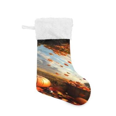 Imagem de xigua Abóboras, árvores, meia de Natal, grande, doces, presente pendurado, meias de Natal, decoração para decoração de festa de férias em família, lareira