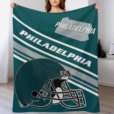 Imagem de Cobertor para fãs de cama presentes futebol cidade inverno verão lã cobertores de flanela, produtos enviados no dia seguinte, 127 cm x 152 cm