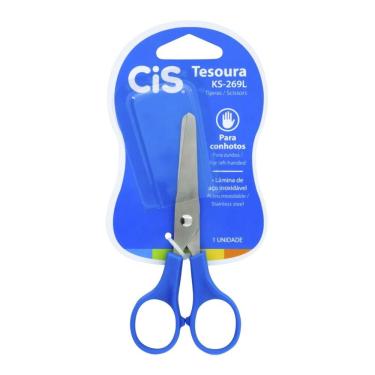 Imagem de Tesoura Escolar Para Canhotos Ks-269l Cis Azul