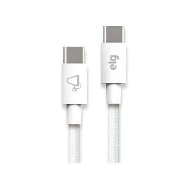 Imagem de Cabo Usb-C ELG TC60, 3.0a, 1 Metro, Branco
