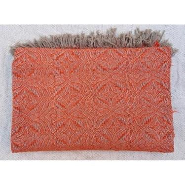 Imagem de Manta de Algodão Grande para Sofá Casal King 3,00X1,80M Grande 2,40X1,80m Pop pequena 2,20X1,50M sua casa(Flor do sertão cru c/laranja)