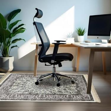 Imagem de 1 Tapete Escritório Grande Belga Luxo Es Cl 100 x 140 Vr (D10Cla Bege Branco Amarelo - Classico Medalhão Floral)