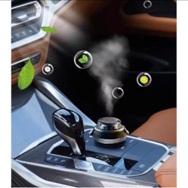 Imagem de Aromatizador Automotivo Solar com Difusor LED, Purificador de Ar para Carro, Base Magnética, Energia Solar e Luminosa