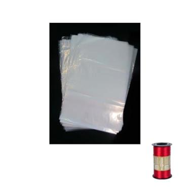 Imagem de Kit Saco de Vácuo 14x20 cm + Fita Cetim Rolo 4mm x 100 metros