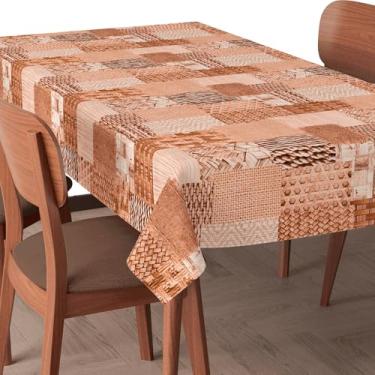 Imagem de Toalha de Mesa Térmica Impermeável Estampada 4–12 Lugares Proteção para Mesa Cozinha Jantar (Sisal,12 Lugares: 3,50m x 1,40m)