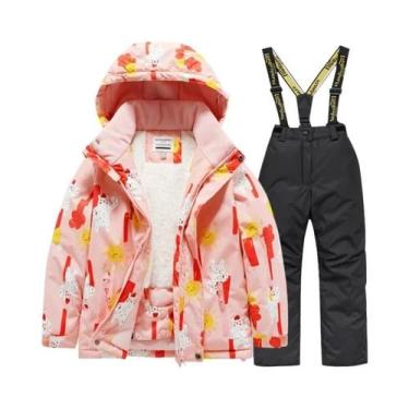 Imagem de Conjunto De Esqui Infantil Para Meninos E Meninas, Jaqueta E Calças Im