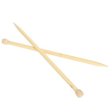 Imagem de Generic Agulhas de tricô de Madeira de Tamanho Grande Altamente Polidas para Suéter de Cachecol DIY, Ferramenta de Tecelagem de Ponto único de 14 Polegadas para Artesanato de tricô, 2 Peças de Ferramentas de para Amigos (12mm)