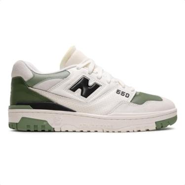Imagem de Tenis New Balance 550 Masculino, Bege Claro/Verde, 41