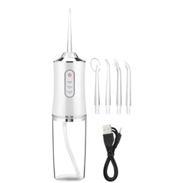Imagem de Irrigador Oral Limpeza Bucal Profunda Portátil Recarregável, 3 Modos de Pressão Reservatório de 220ml Jato De àgua Supersônico Dentes e Gengiva